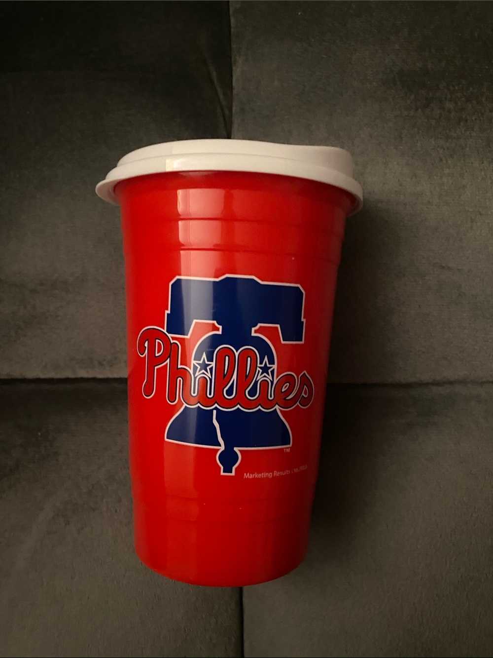 Philadelphia Phillies Red Travel Tumbler with White Lid